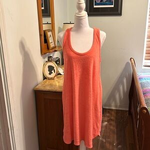 NWOT a new day super soft terry cloth dress. Peach. Size M. Great for lounging.
